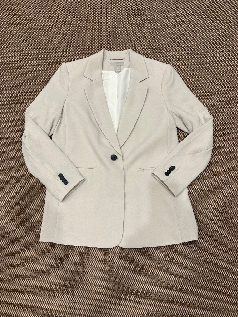 H&M Beige Single-Button Blazer